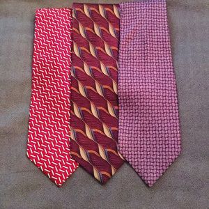 Lot J Z Richards Nordstrom 100% Silk Neckties 60”